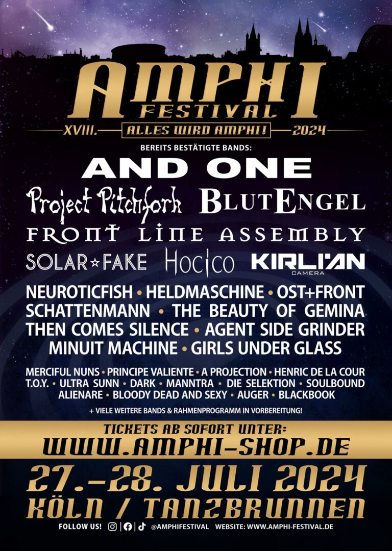 Amphi – Festival 2024, 27. – 28.07.2024, Köln Tanzbrunnen